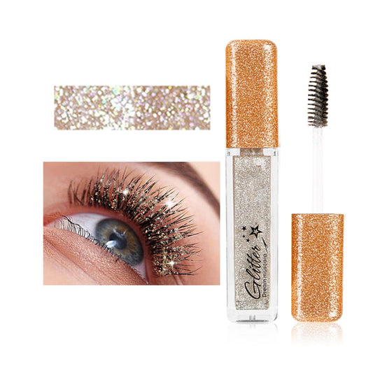 MIESCHER Silver Mascara for Eyelashes, Waterproof, Long-lasting, Diamond Glitter, Lengthening, Curling Beauty & Personal Care MIESCHER
