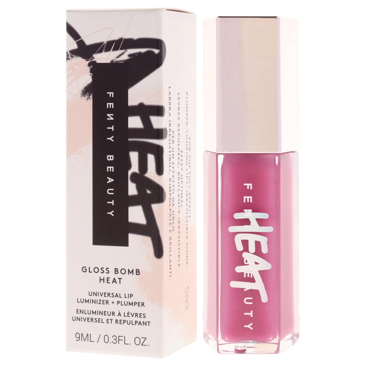 Gloss Bomb Heat Universal Lip Luminizer Plus Plumper - 06 Lavender Savage by Fenty Beauty for Women - 0.3 oz Lip Gloss Beauty & Personal Care FENTY BEAUTY