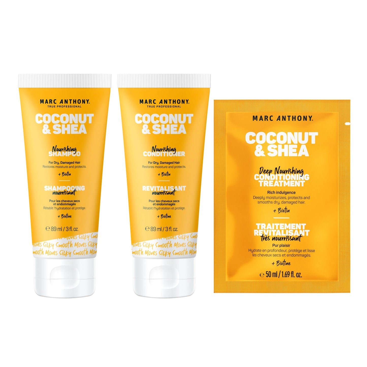 Marc Anthony Coconut & Shea Travel Size Shampoo, Conditioner, and Mask Beauty & Personal Care Marc Anthony