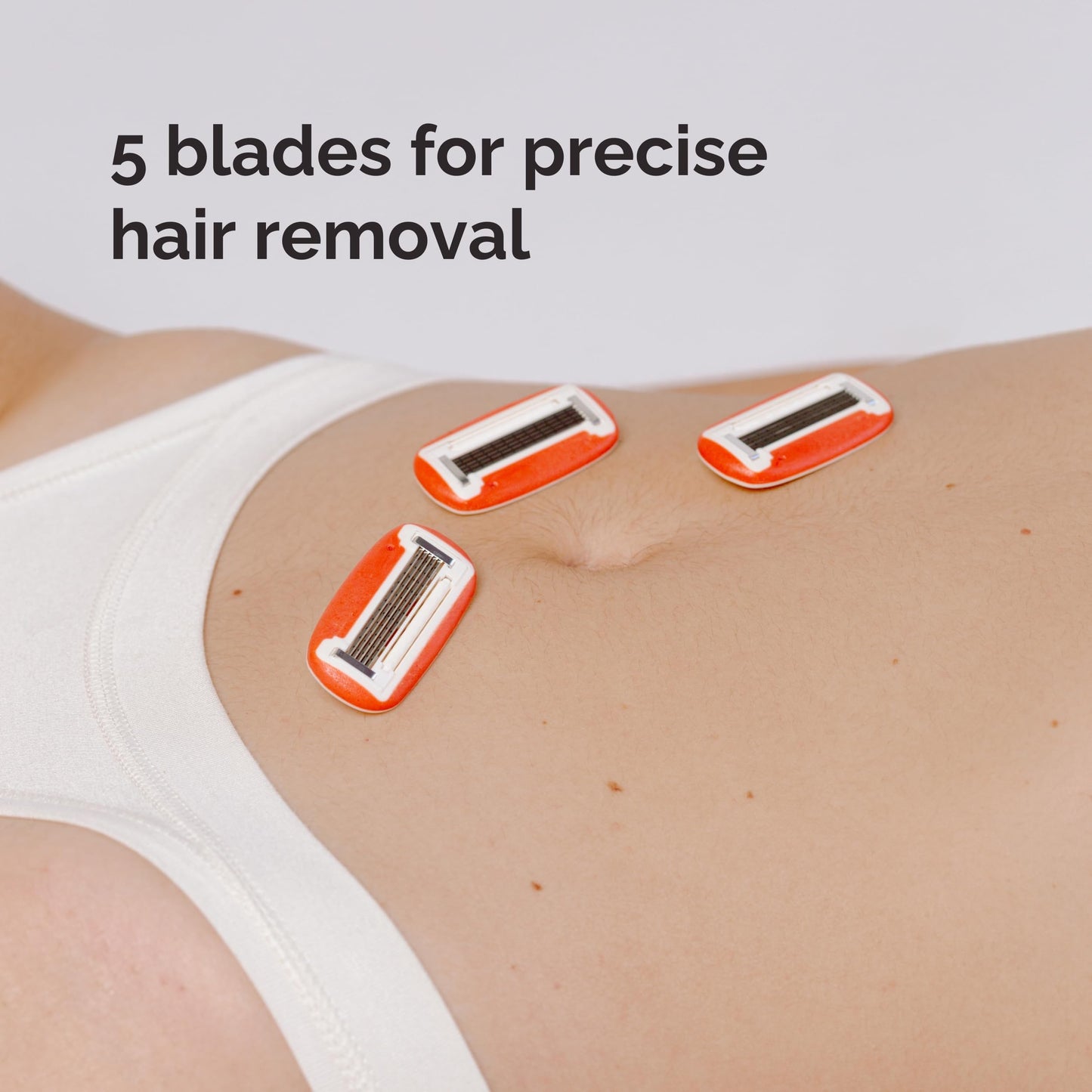 Fler 5-Blade Razor Refills - 4-Pack Women’s Razor Cartridges with lubricating ring enriched with Aloe Vera, Vitamin E & Jojoba Oil, Compatible Only Beauty and Personal Care Fler