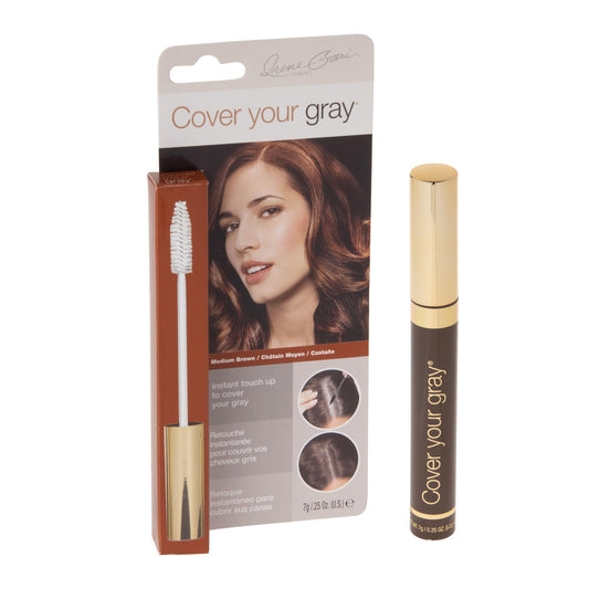 Cover Your Gray Brush in Medium Brown, 0.25 oz (Pack of 5) - Ammonia Free, Resorcinol Free - Mascara type applicator for easy targeting Beauty & Personal Care Cover Your Gray