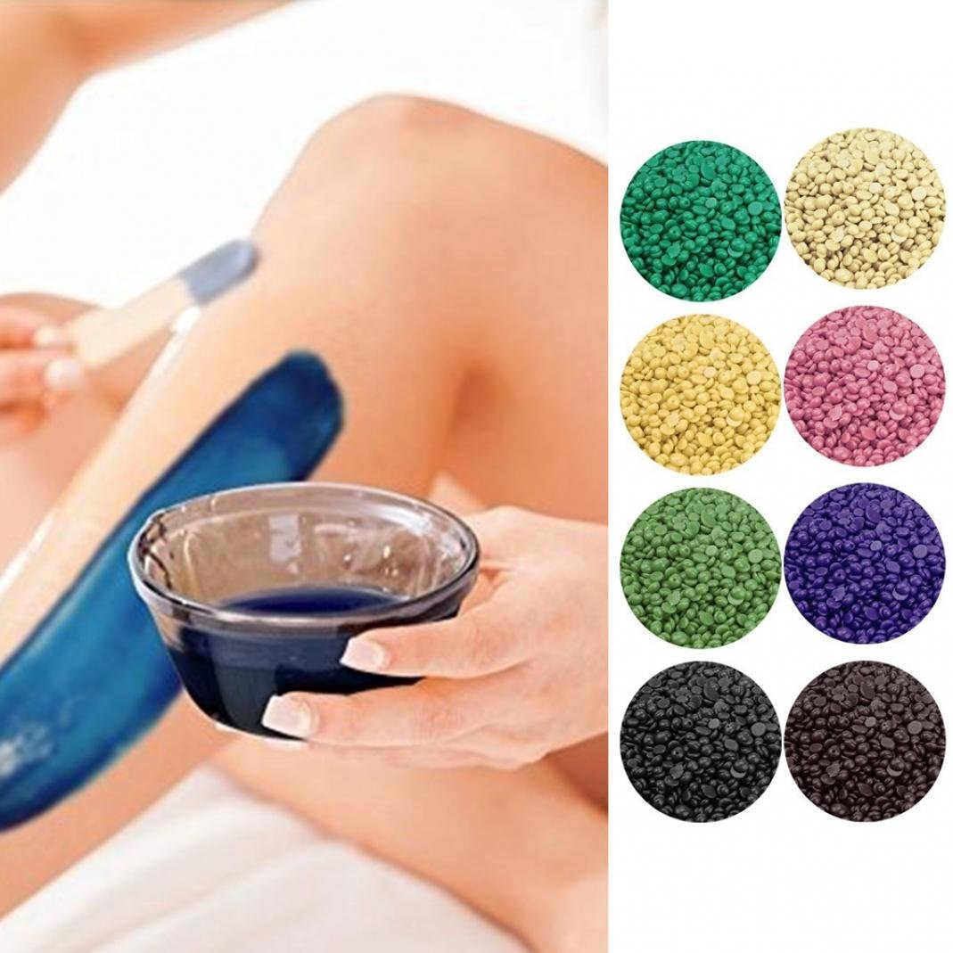 Bluelans® Waxing Beads, 50g Wax Hair Removal Beans No Strips Depilatory Hot Hard Film Wax Waxing Bikini Hair Removal Beans Beauty and Personal Care Bluelans