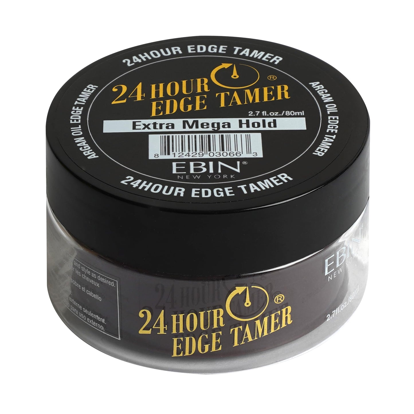 EBIN NEW YORK 24 Hour Edge Tamer, Extra Mega Hold, 2.7 Oz - No Flaking, No White Residue, Shine, Moisture and Prevent Breakage with Castor Oil Beauty & Personal Care EBIN NEW YORK