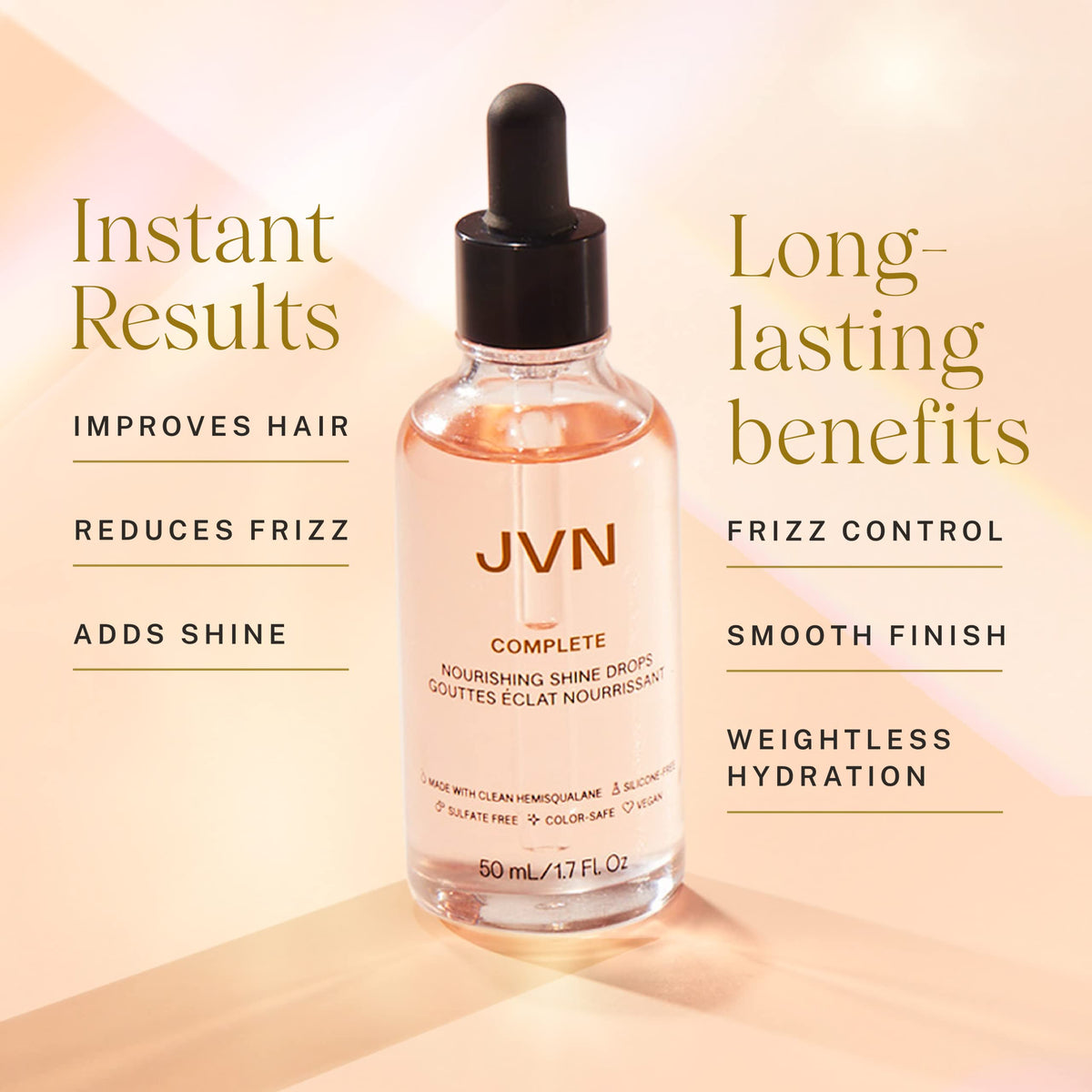 JVN Complete Nourishing Shine Drops, 1.7 Fl Oz