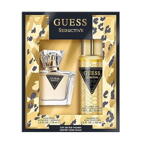 Guess Guess Seductive 2.5oz EDT Spray, 0.5oz EDT Spray, 3.4oz Body Lotion, Pouch Women 4 Pc Gift Set Beauty & Personal Care GUESS