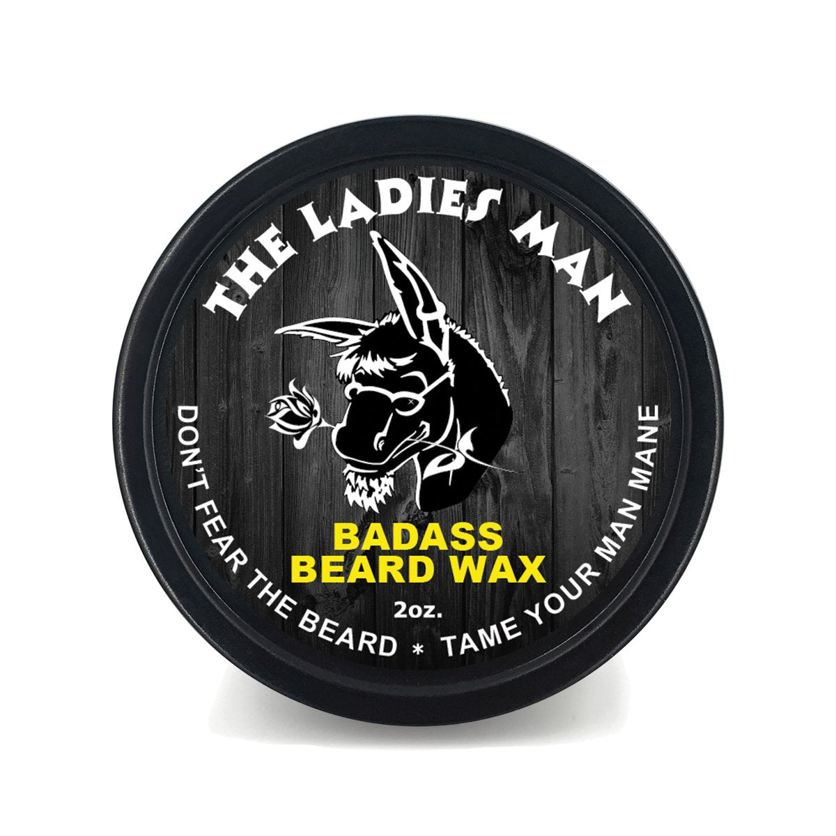 Badass Beard Care Beard Wax for Men - Ladies Man Scent 2 oz - Shea Butter Argan Jojoba Beeswax - Lemon Vanilla - Medium Hold Beard and Mustache Wax Beauty and Personal Care Badass Beard Care