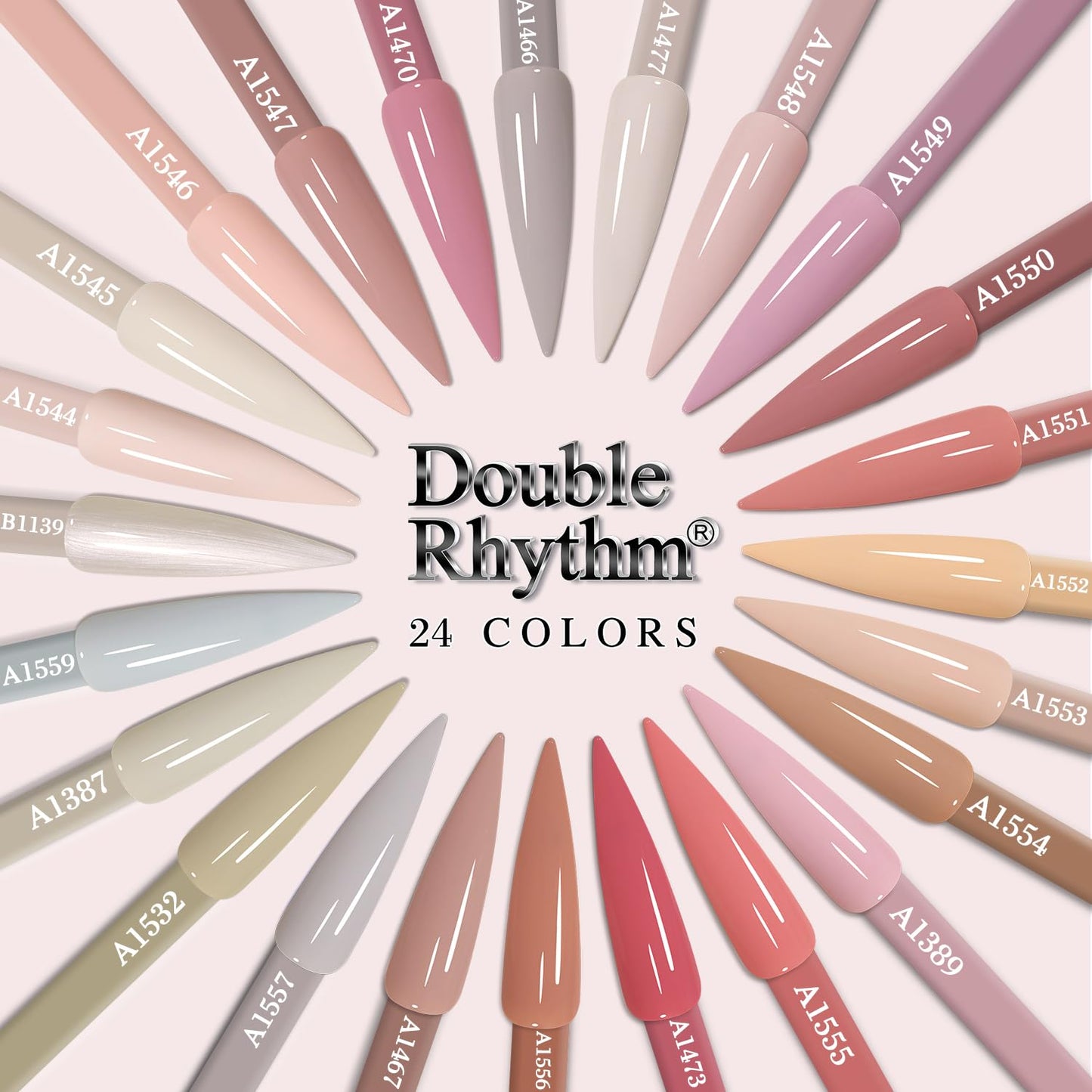 Double Rhythm 28Pcs 0.5Oz Gel Nail Polish Set Same Color Same Bottle Gel Polish Kit Nail Art Manicure Salon DIY at Home for Women (Nude Pink Beauty and Personal Care Double Rhythm