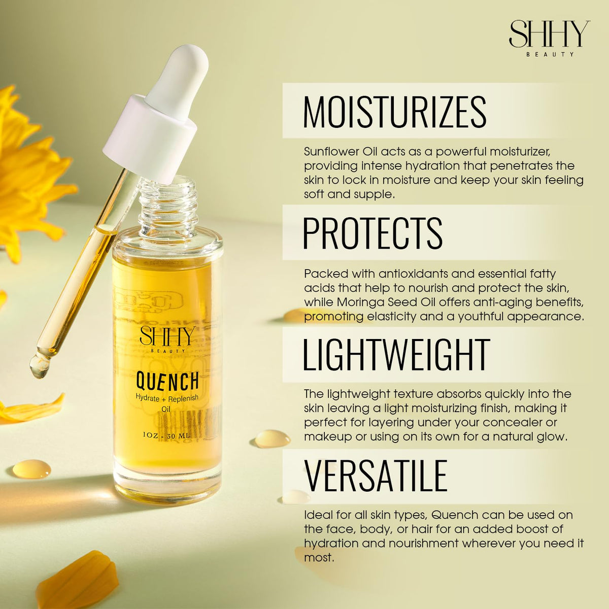SHHY BEAUTY QUENCH Hydrate and Replenish Oil Beauty & Personal Care SHHY BEAUTY