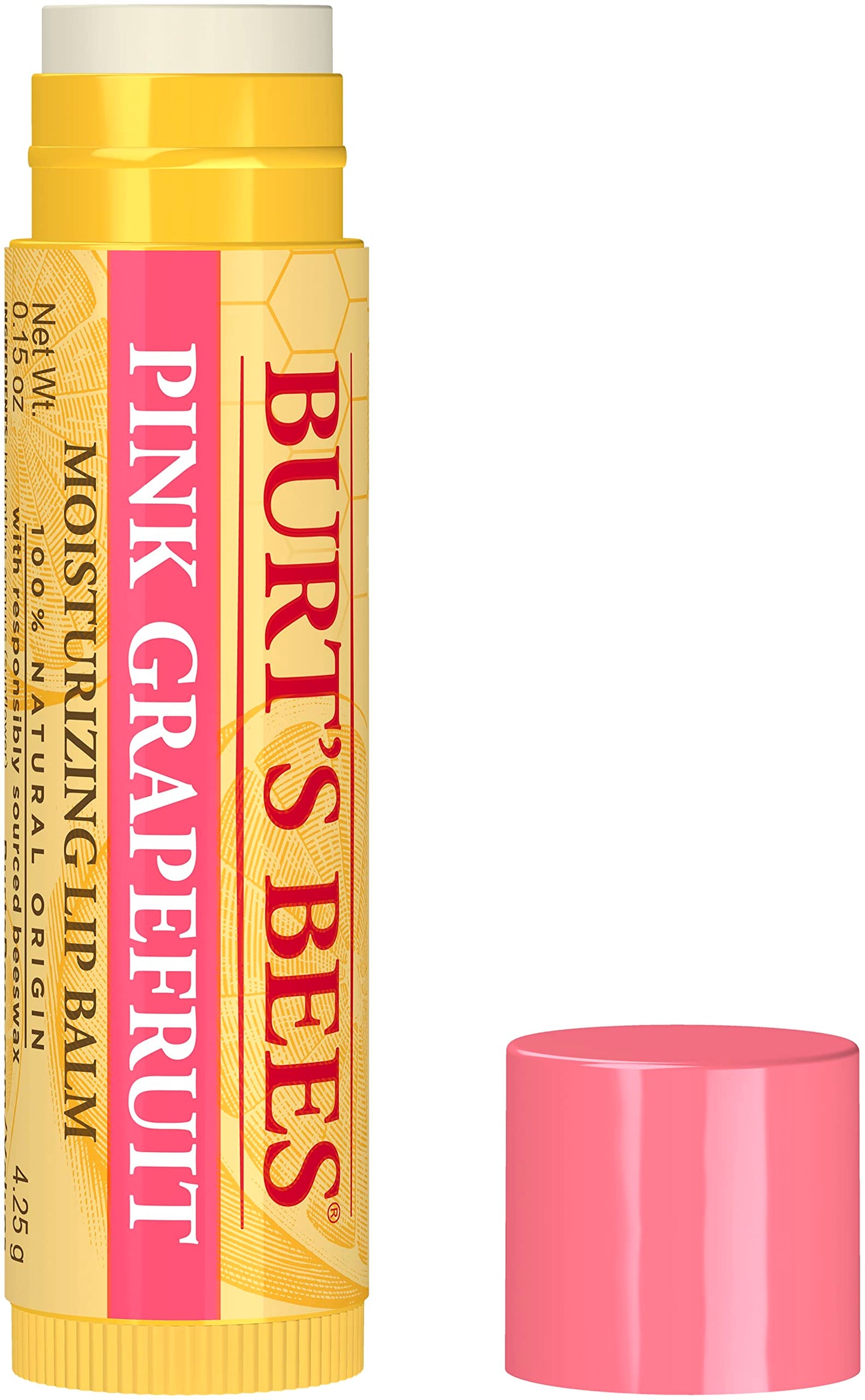 Burt's Bees 100% Natural Lip Balm, Pink Grapefruit Blister Box, 0.15 Ounce Beauty & Personal Care Burt's Bees