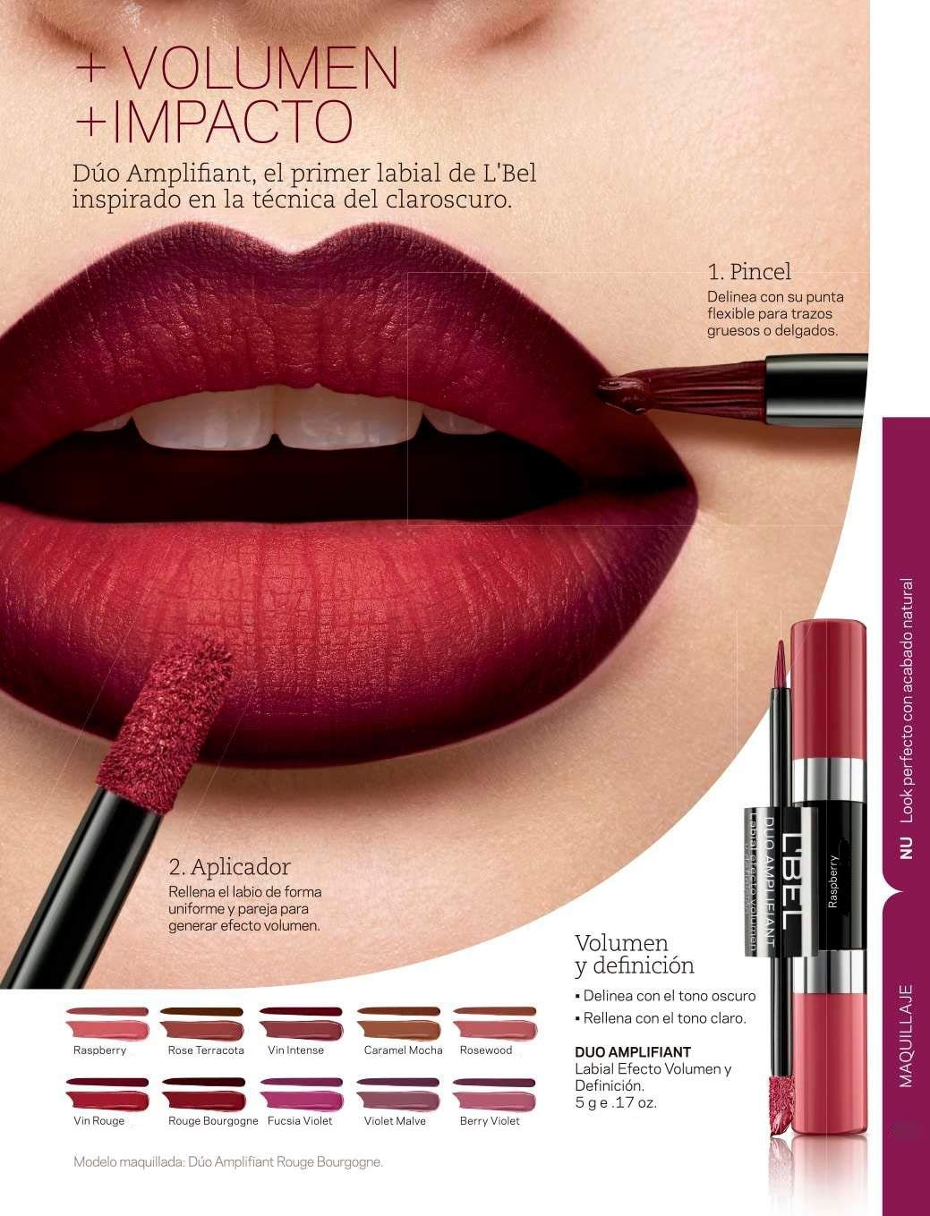 L'Bel Duo Amplifiant Volume and Definition Effect Lipstick, Color: Rose Terracota Beauty & Personal Care L'Bel