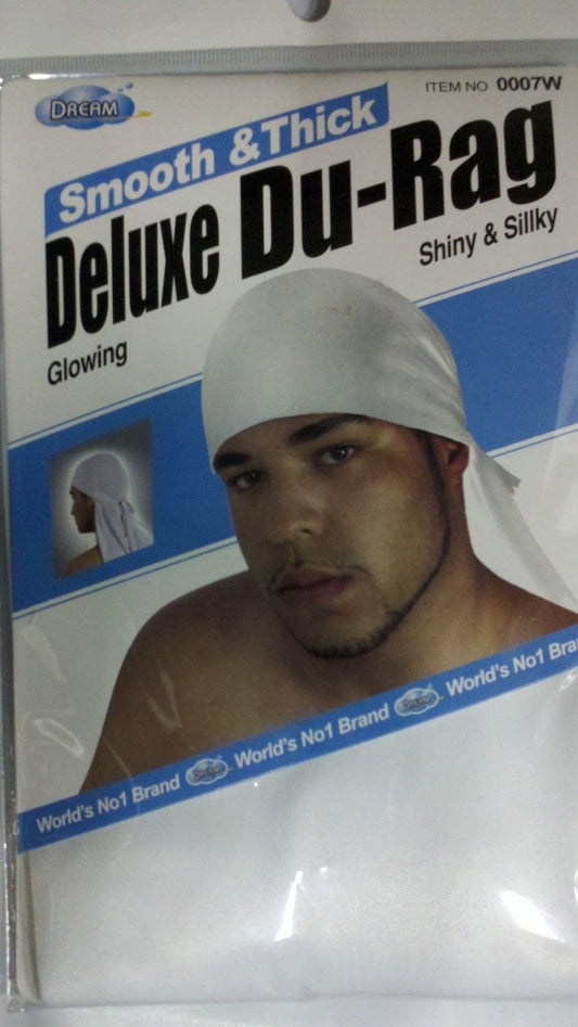 Dream Smooth & Thick Deluxe Du-Rag #0007W White Beauty and Personal Care Dream