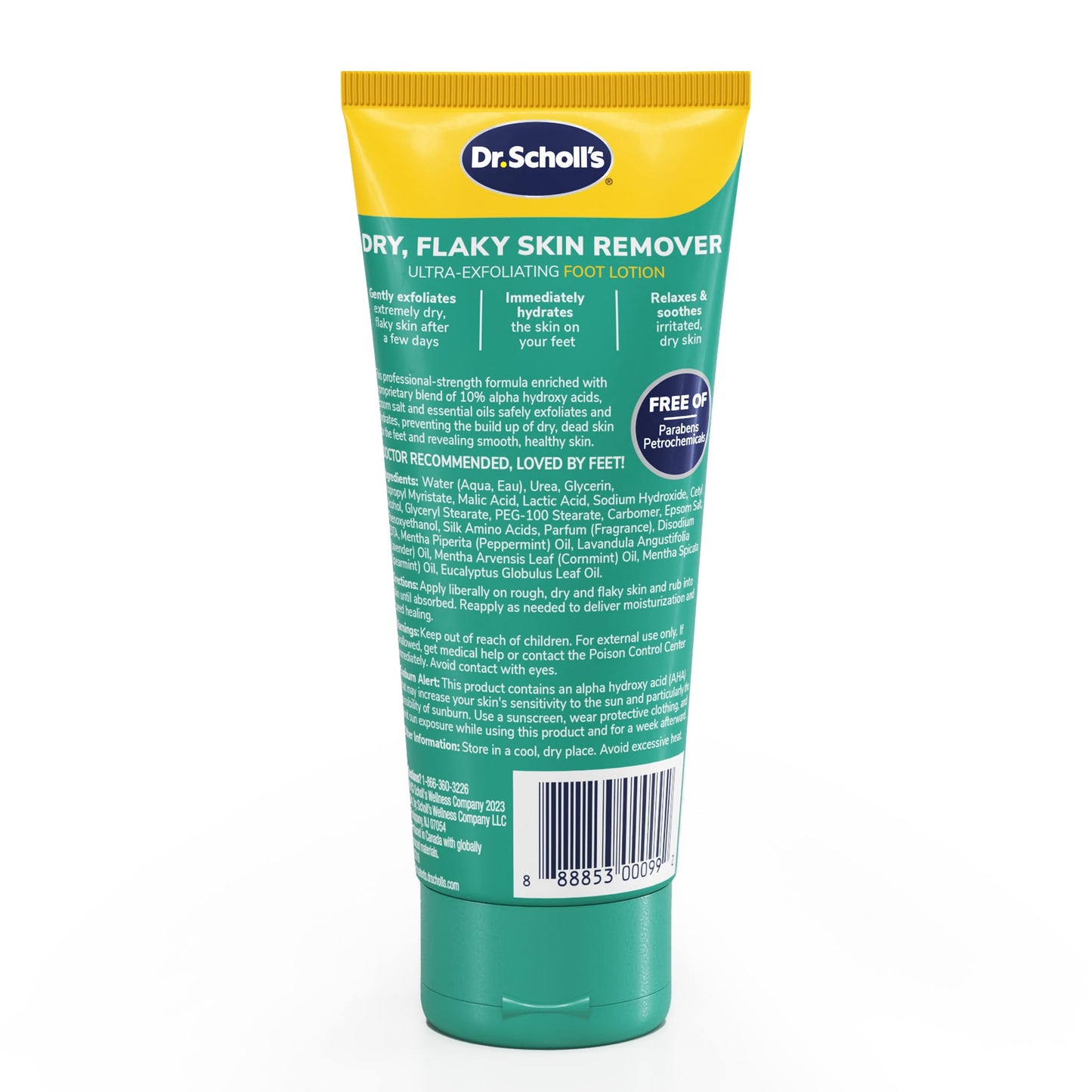Dr. Scholl's Ultra Exfoliating Foot Lotion 3.5oz – Urea Moisturizer for Dry, Cracked Feet, Heals, Soothes & Smooths for Healthy Skin Beauty & Personal Care Dr. Scholl's