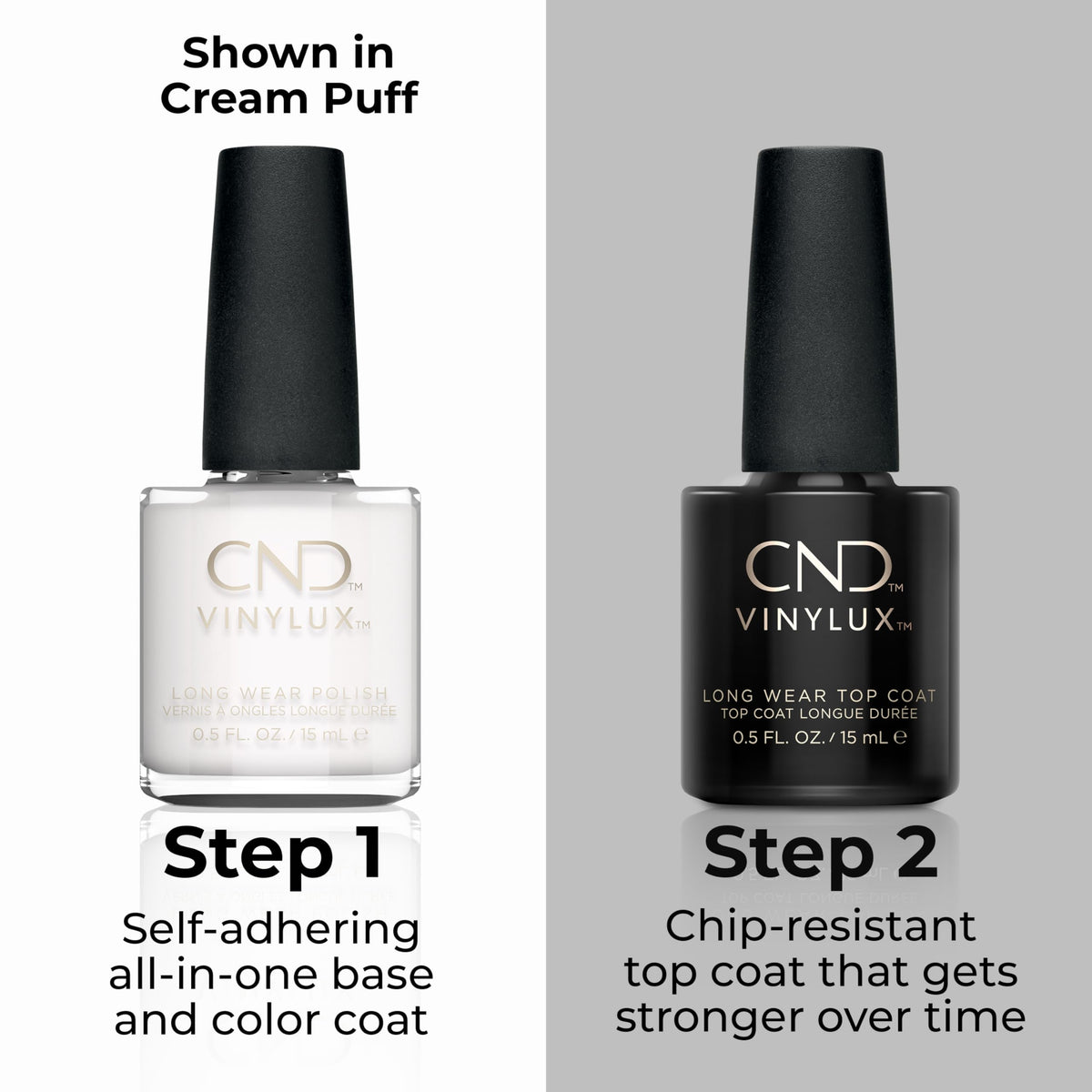 CND Vinylux Longwear White Nail Polish, Gel-like Shine & Chip Resistant Color, Studio White, 0.5 fl. oz Beauty & Personal Care CND