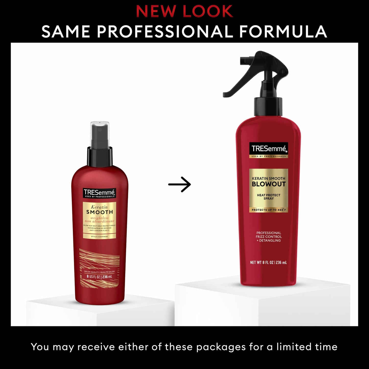 TRESemmé Expert Selection Heat Protection Spray, Keratin Smooth, 8 oz Beauty & Personal Care TRESemmé