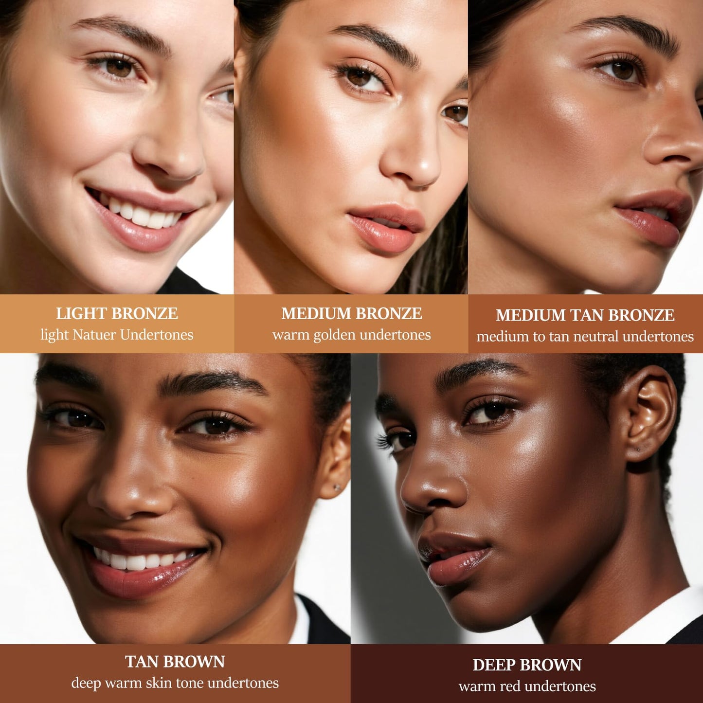 HECI BEAUTY Cream Bronzer with Brush, Creamy & Highly Pigmented Formula, Blendable Cream Contour Makeup with a Natural, Matte Finish - Buildable Beauty & Personal Care HECI BEAUTY