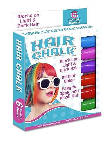The Pencil Grip Hair Coloring Chalk, 6 Colors Beauty & Personal Care The Pencil Grip