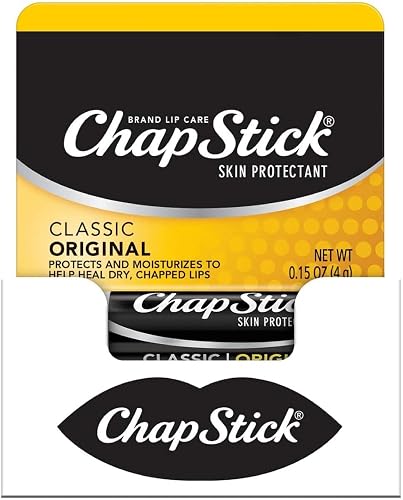 ChapStick Classic (1 Box of 12 Sticks, 12 Total Sticks, Original Flavor) Skin Protectant Flavored Lip Balm Tube, 0.15 Ounce Each, 12 Count (Pack of 1) Beauty & Personal Care ChapStick