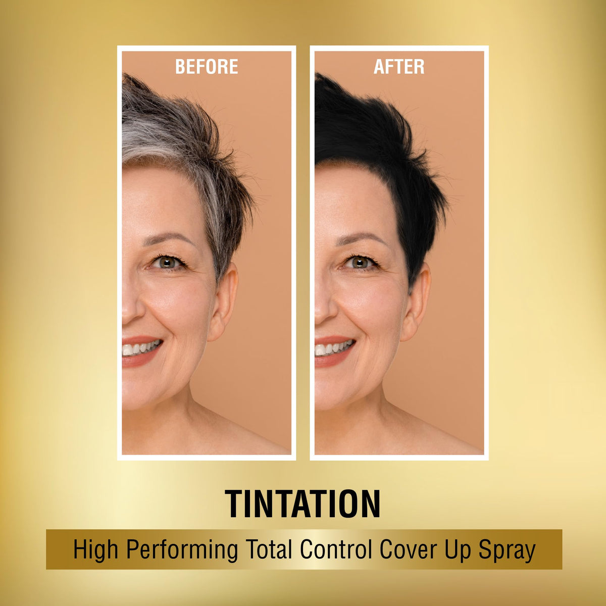 Red by Kiss Tintation Temporary Hair Color Spray, Instant Gray Root Touch Up Coverage, Water-Resistant & Smudge-Proof, Easy Wash Out, Barber Beauty & Personal Care Red by Kiss