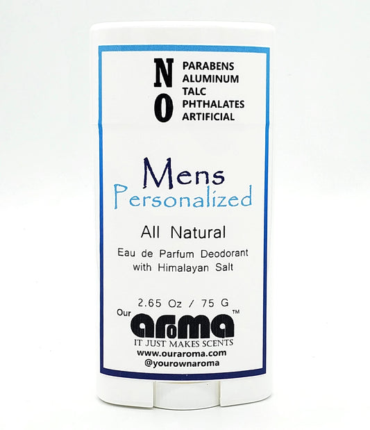 Our Aroma Men's Custom All Natural - Hand Poured - Aluminum Free Deodorant 2.65Oz Beauty and Personal Care Our Aroma