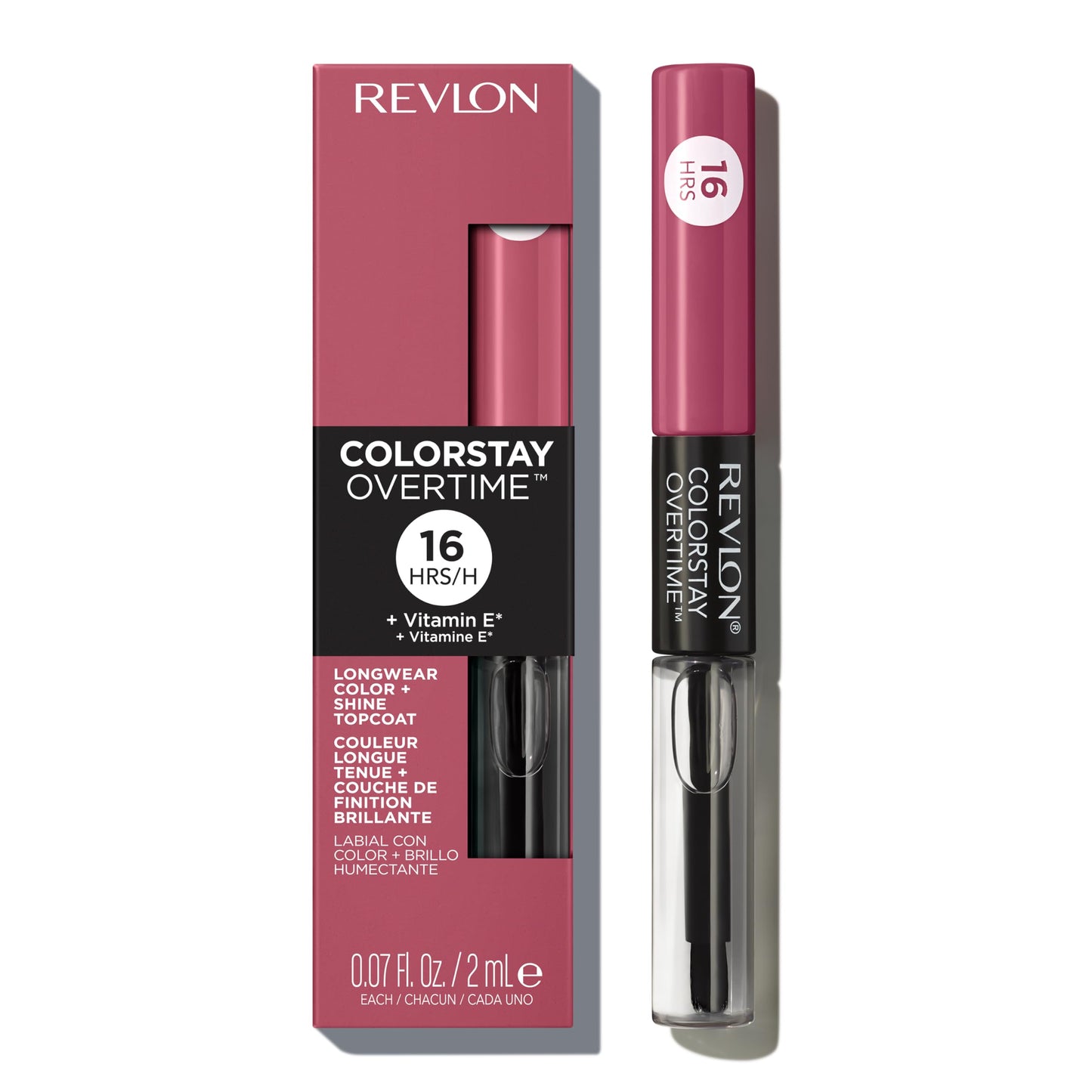 REV Colorstay Overtime Lipcolor 220 Infinite Raspberry .07fl oz Beauty & Personal Care REVLON