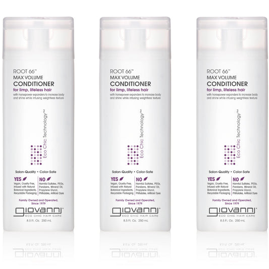 GIOVANNI 2chic Root 66 Max Volume Conditioner - Conditioner for Fine Hair, Helps Strengthen & Protect Fine, Lifeless Hair, Volumizing Conditioner Beauty & Personal Care GIOVANNI