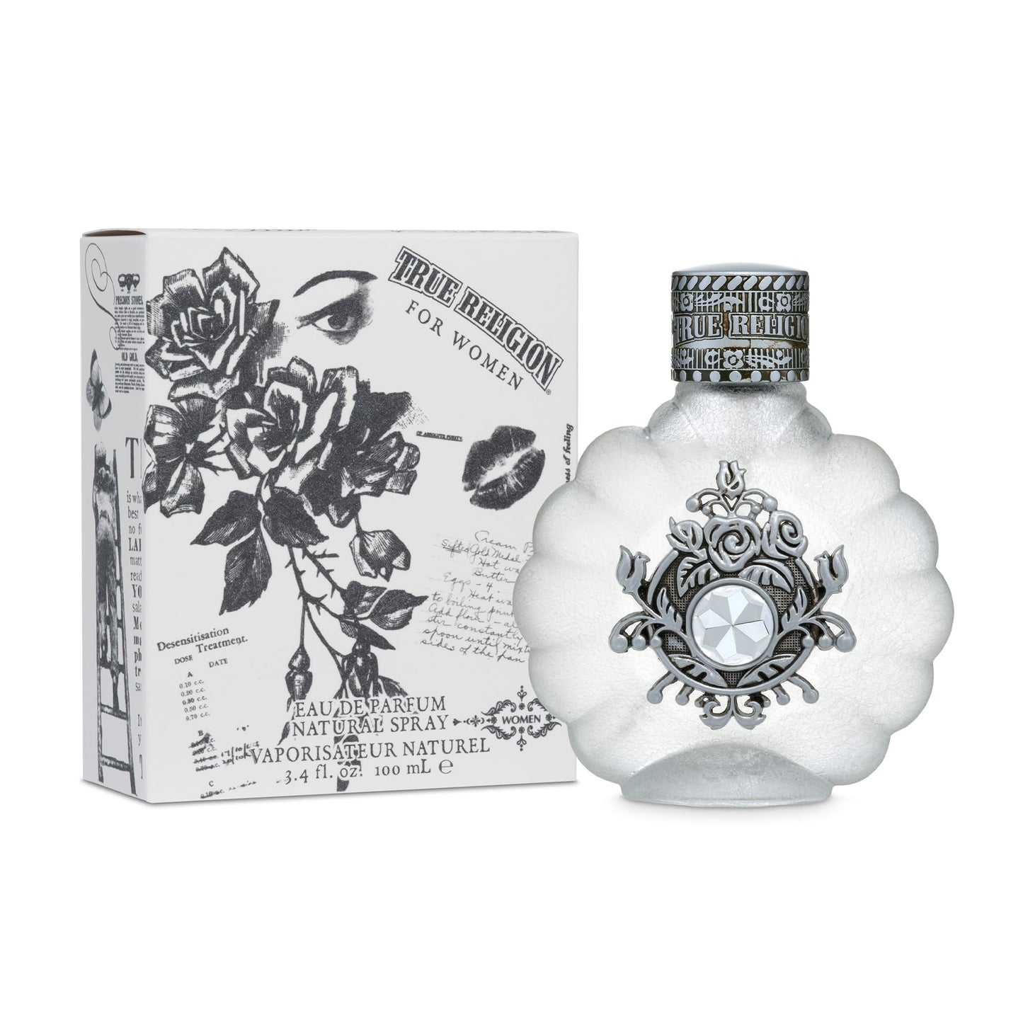 True Religion Eau De Parfum Spray for Women - Perfume for Women, Fruity & Floral Fragrance, EDT, Designer Scent for Her, Long Lasting - 3.4 fl oz (100 Beauty & Personal Care True Religion