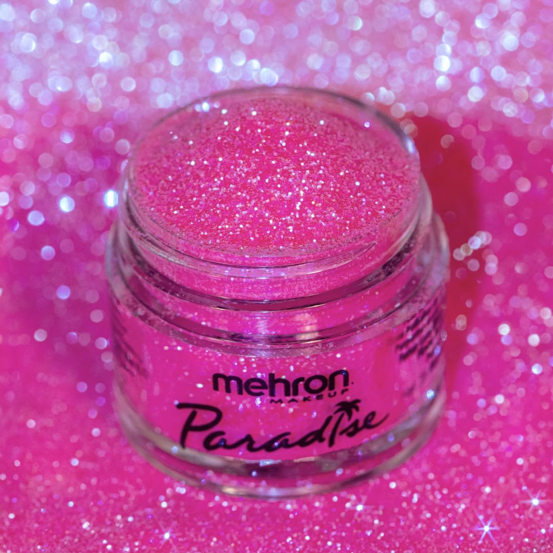Mehron Makeup Paradise Glitter FX | Professional Cosmetic for Makeup & Art | Vibrant & Shimmering Loose Glitter .25 oz (7 g) (Pastel Pink) Beauty & Personal Care Mehron
