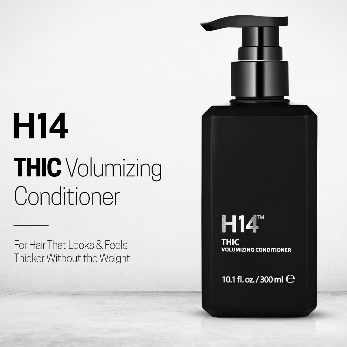 H14 THIC Volumizing Conditioner - Lightweight Conditioner with Rice Bran Protein, Bamboo & Pomegranate for Fullness, Shine & Softness - 10 fl oz / 300