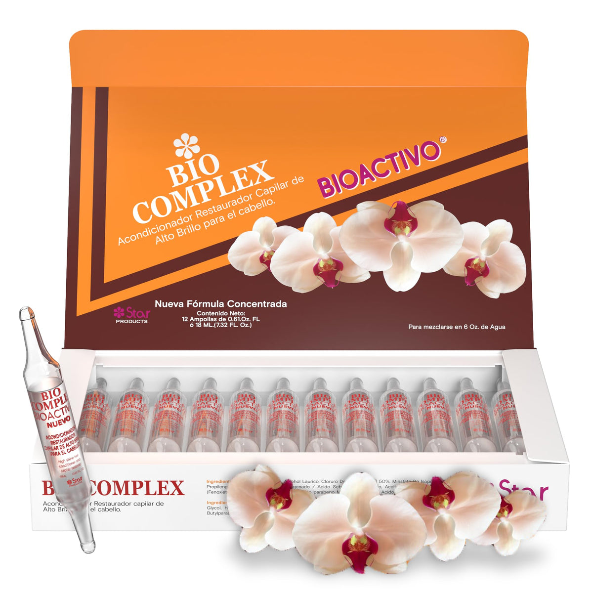 Bio Complex Bioactivo High Shine Hair Conditioner 12 Pack - 0.61 oz Each, Intense Nourishment & Glossy Shine Treatment for All Hair Types