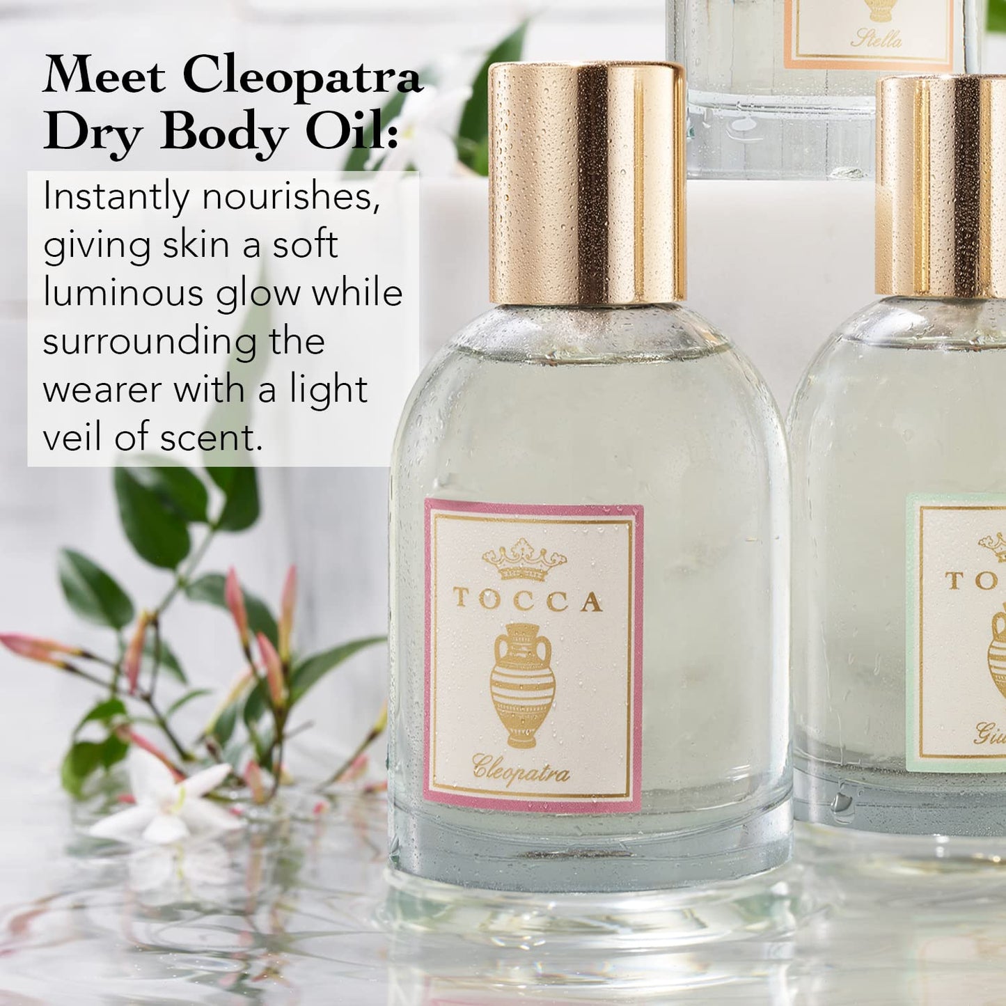 Tocca Cleopatra Scented Dry Body Oil, 3.4 Fl Oz - Olio Sublime Profumato Body Fragrance Featuring Grapefruit, Jasmine & Vanilla Musk Beauty & Personal Care Tocca