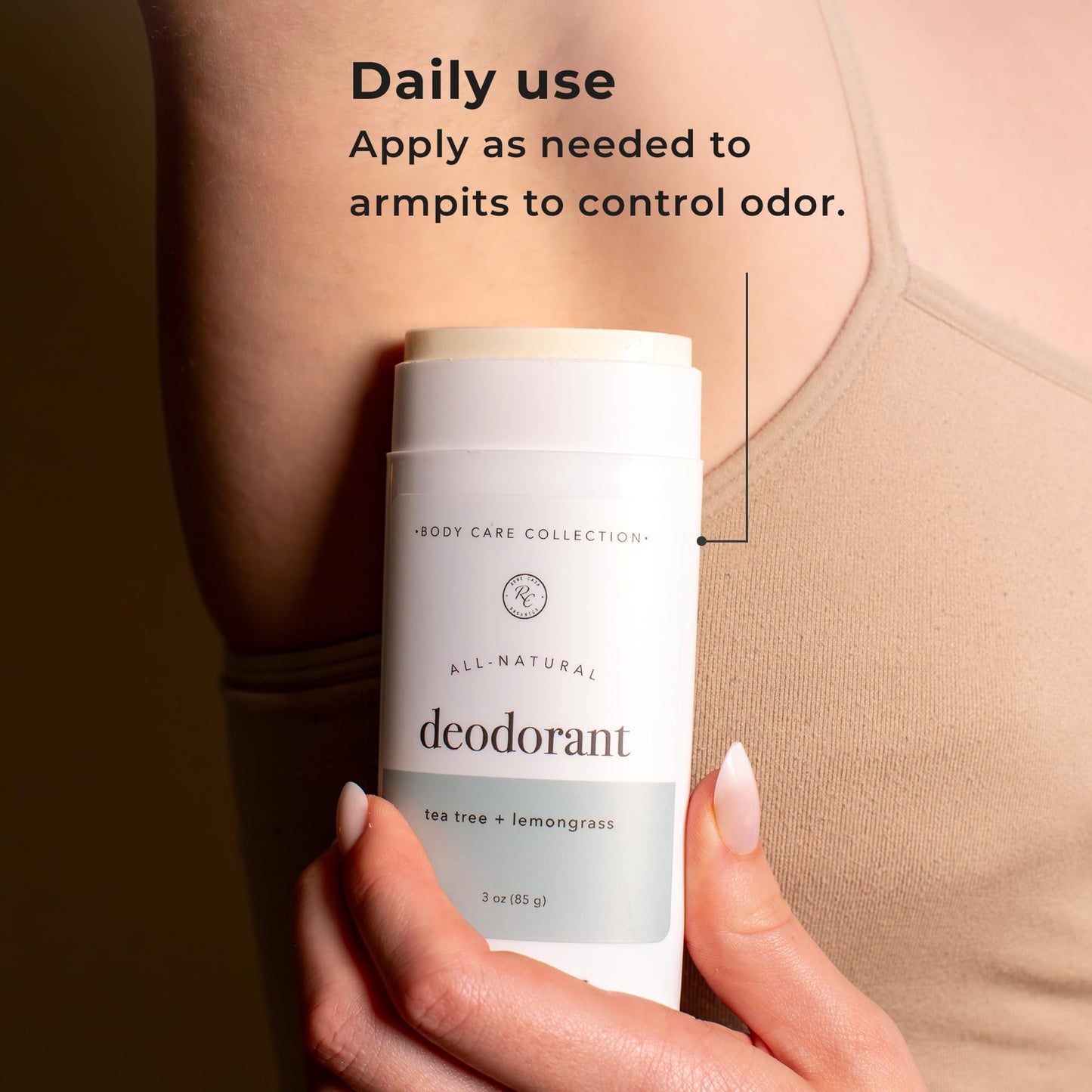 Rowe Casa Organics Tea Tree + Lemongrass Natural Aluminum Free Deodorant for Men and Women, Fresh and Energizing Paraben-Free Deodorant Stick Beauty and Personal Care Rowe Casa Organics