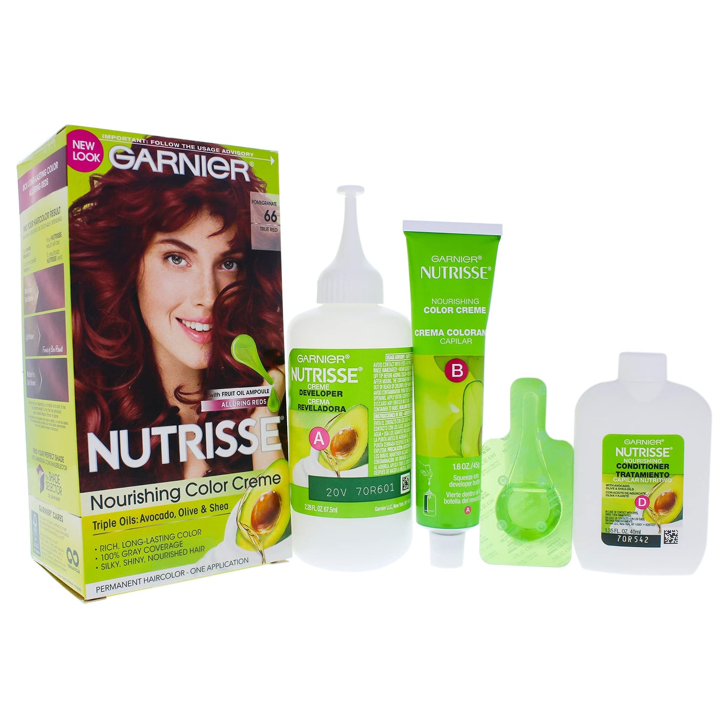 Garnier Nutrisse Nourishing Color Treatment, True Red 66 Beauty & Personal Care Garnier