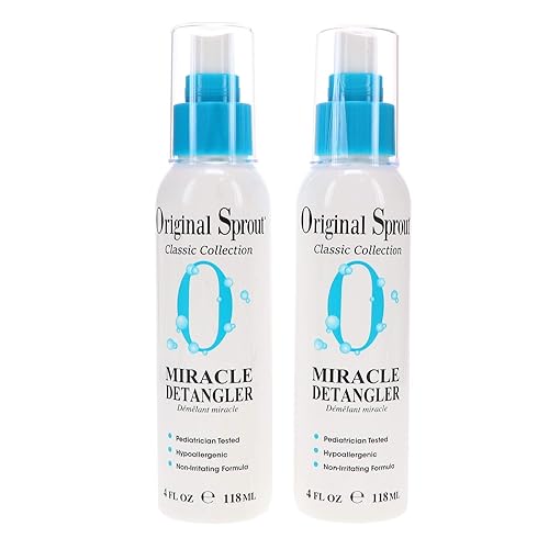 Original Sprout Miracle Detangler. All Hair Moisturizer and Leave-In Conditioner Spray, 4 Ounces. 2 Pack. Beauty & Personal Care Original Sprout
