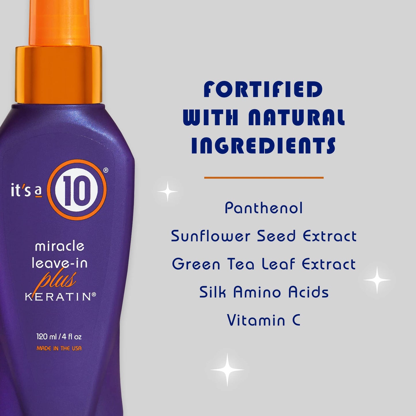 It's a 10 Haircare Miracle Leave-In Plus Keratin Spray, 4 fl. oz. (Pack of 4) Beauty & Personal Care It's a 10 Haircare