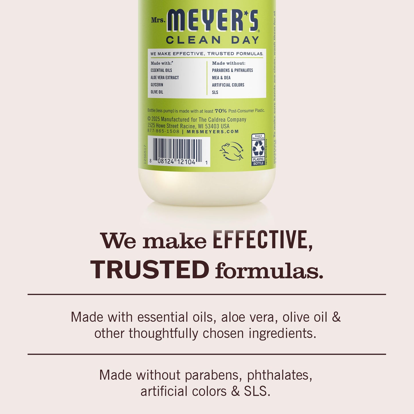 MRS. MEYER'S CLEAN DAY Hand Soap, Made with Essential Oils, Lemon Verbena, 12.5 fl. oz Beauty & Personal Care Mrs. MEYER'S
