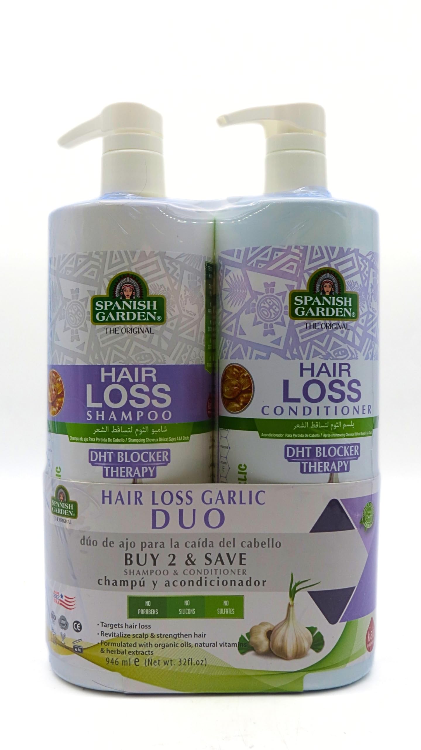 Spanish garden shampoo and Conditioner, 16 Fl Oz (Pack of 2), Clear Beauty & Personal Care Spanish Garden