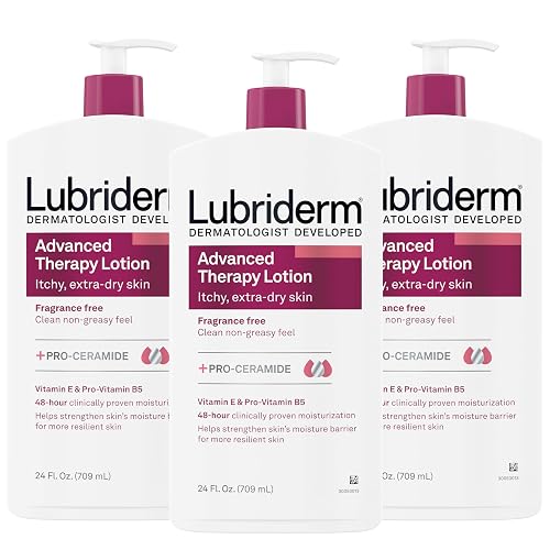 Lubriderm Advanced Therapy Fragrance-Free Moisturizing Lotion with Vitamins E and Pro-Vitamin B5, Intense Hydration for Extra Dry Skin, Non-Greasy Beauty & Personal Care Lubriderm
