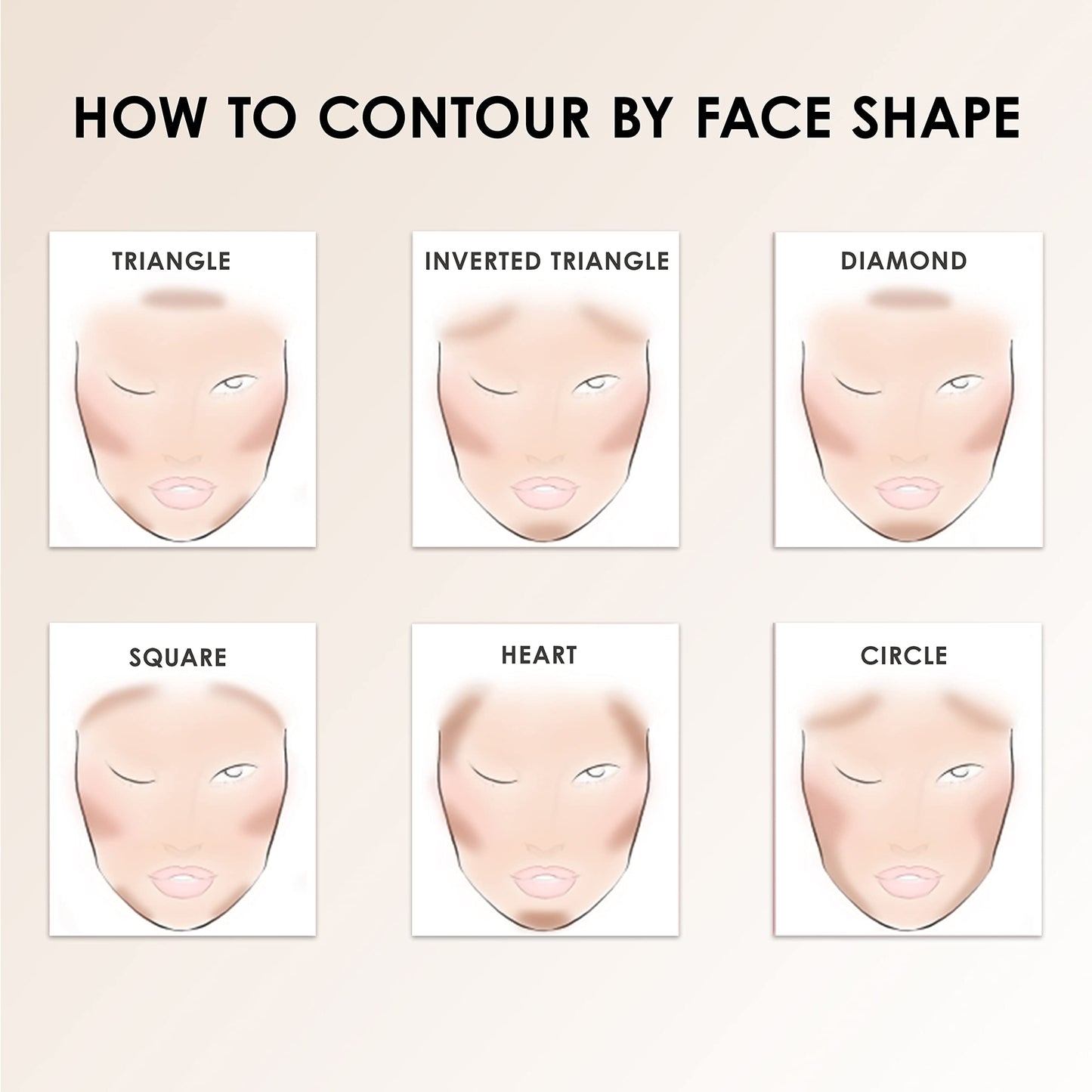 TEMPTU S/B Silicone-Based Contour & Bronze Starter Set For Sculpting, Contouring & Adding Dimension To The Face | Includes 6 Shades , 1 Count (Pack Beauty & Personal Care TEMPTU