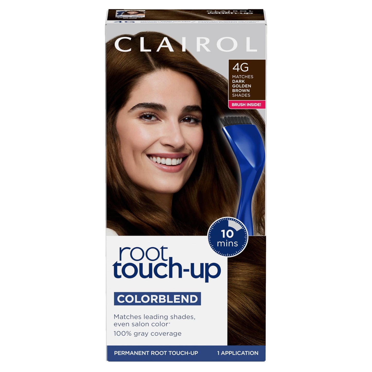 Clairol Root Touch-Up by Nice'n Easy Permanent Hair Dye, 4G Dark Golden Brown Hair Color | 100% Gray Coverage | Easy Brush Application | Matches Beauty & Personal Care Clairol