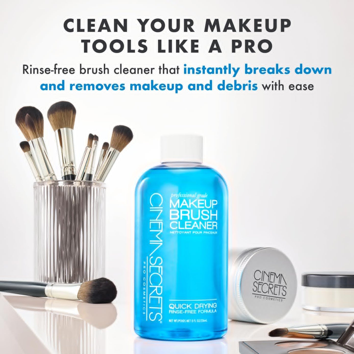 CINEMA SECRETS Professional Makeup Brush Cleaner Travel Kit Beauty & Personal Care CINEMA SECRETS