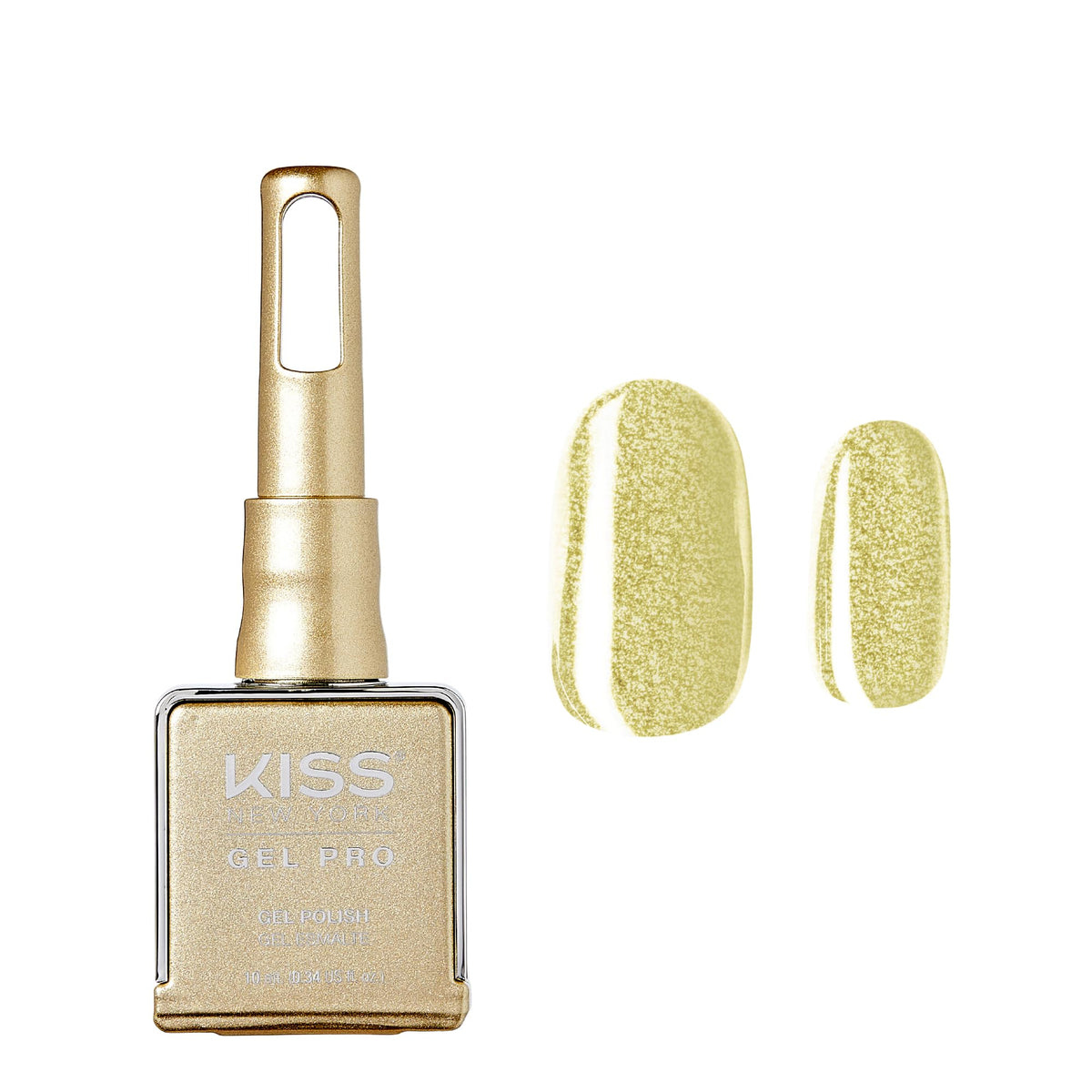 Kiss NEW YORK Gel Nail Polish Soak Off UV LED Gel Polish 10mL Nail Art Salon Manicure DIY HEMA Free, TPO Free (Gold Rush)