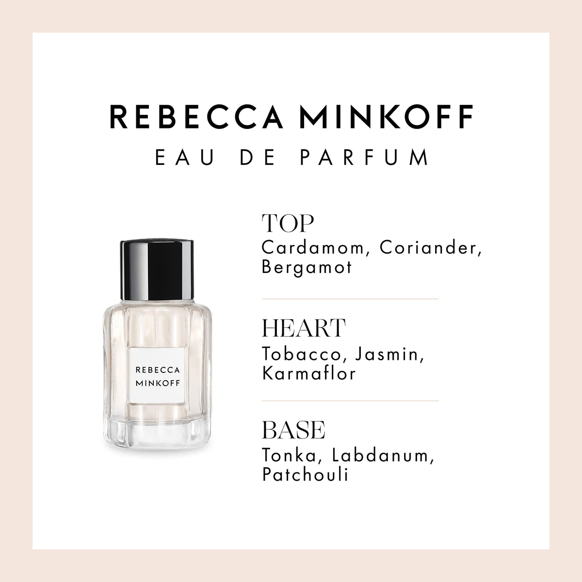Rebecca Minkoff Perfume for Women - Women's Perfume with Notes of Cardamom, Coriander, Bergamot, Tobacco, Jasmin, Tonka, and Patchouli - 3.4 oz