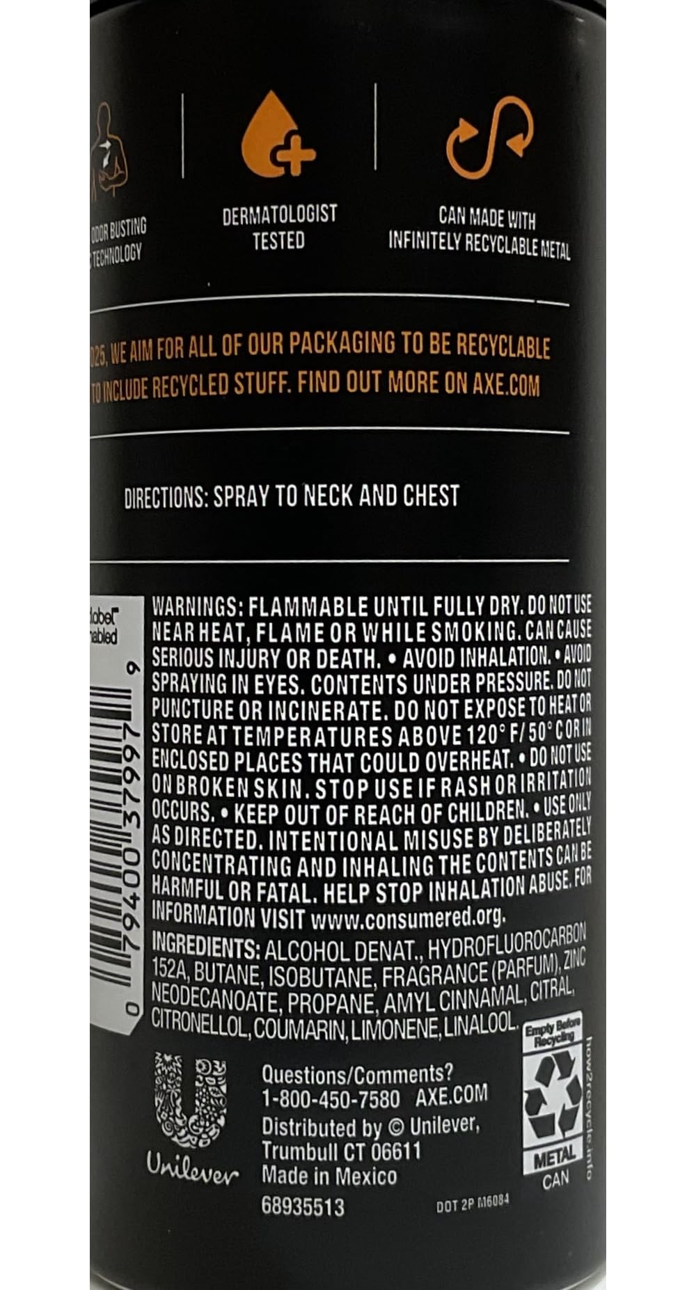 Axe Bodyspray, Dark Temptation, 4 Oz Beauty and Personal Care AXE
