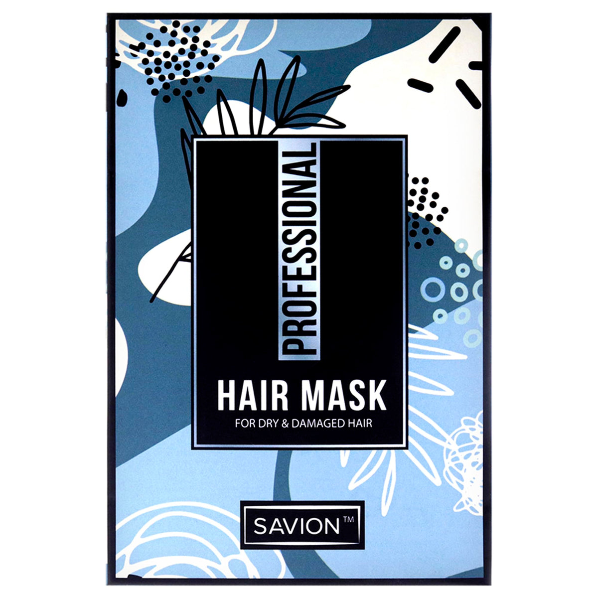 Savion Curly Hair Mask - Bundle for Women - 2 Pc 8.45oz Masque, Scalp Massager