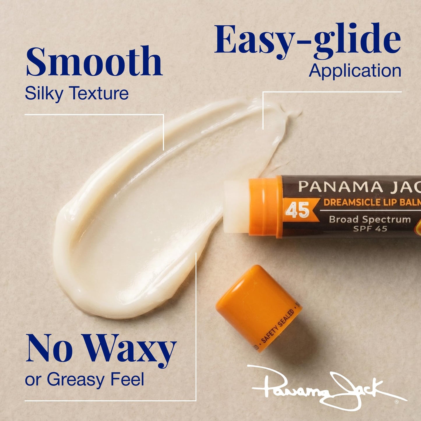 Panama Jack Sunscreen Lip Balm - SPF 45, Flavor Pack, Broad Spectrum UVA-UVB Sunscreen Protection, Prevents & Soothes Dry, Chapped Lips (5 Pack) Beauty and Personal Care Panama Jack