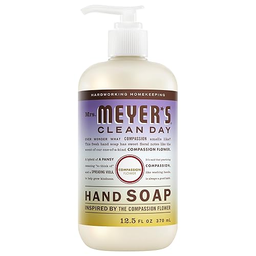 MRS. MEYER'S CLEAN DAY Hand Soap, Compassion Flower Scent, 12.5 Fl Oz Bottle Beauty & Personal Care Mrs. MEYER'S