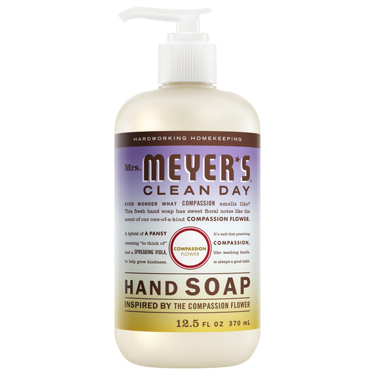 MRS. MEYER'S CLEAN DAY Hand Soap, Compassion Flower Scent, 12.5 Fl Oz Bottle Beauty & Personal Care Mrs. MEYER'S