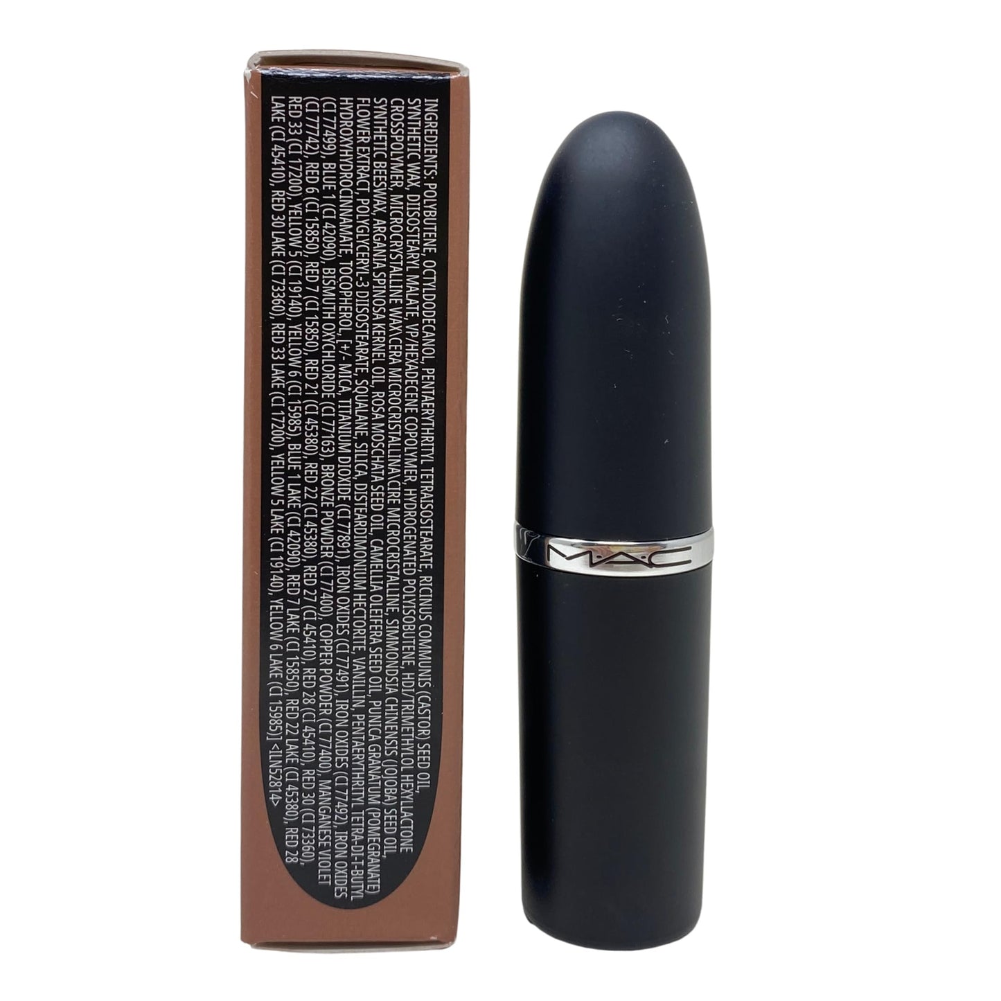MAC Cosmetics M.A.Cximal Sleek Satin Lipstick - 838 Stone (Muted greyish taupe brown) 0.12 oz / 3.5g Beauty & Personal Care MAC