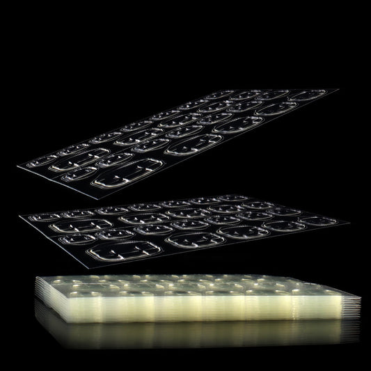 Laza 240 Pcs Thin Breathable Adhesive Tabs Fake Nail Glue Sticker 10 Sheets Super Sticky Double Sided Tips (Germany Jelly Gel) Flexible for Acrylic Beauty & Personal Care Laza