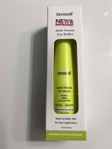 Dermasil Multi-Vitamin Eye Roller Serum with Vitamin C, Caffeine & Matrixyl 3000, Restores and Brightens, 0.5 fl oz Beauty & Personal Care Dermasil
